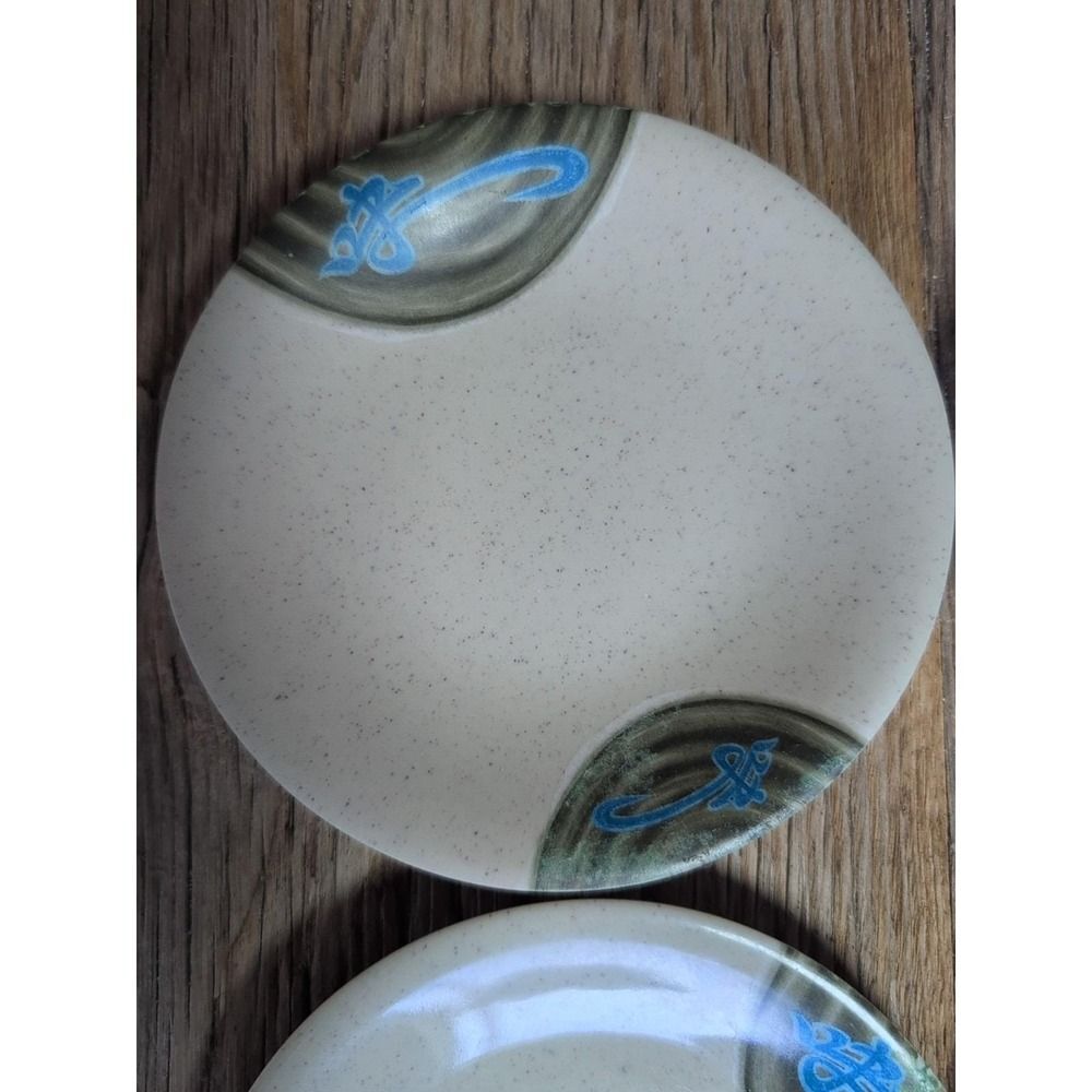 Tai Hong Wei Ware No 305 Six 5" X 5" Sushi Dipping Plates (6) - Picture 4 of 16